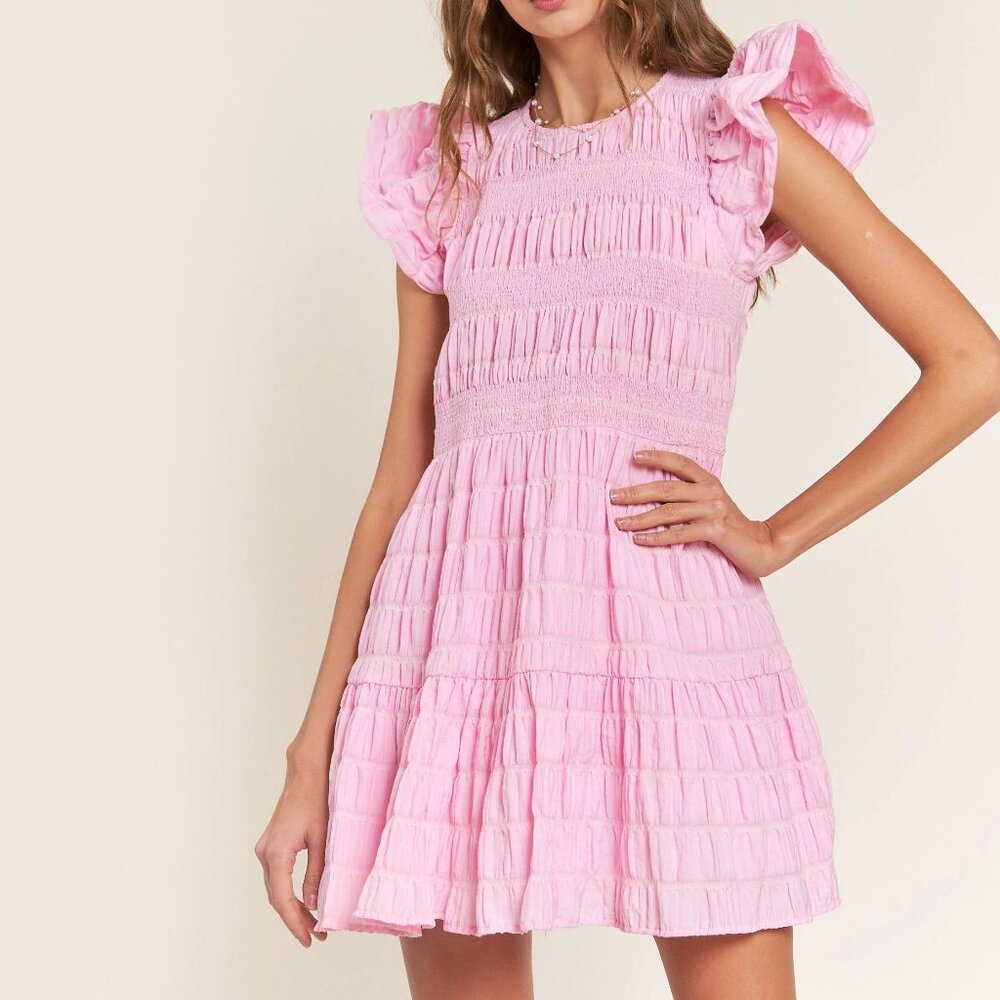 In The Beginning Puffy Baby Doll Mini Dress